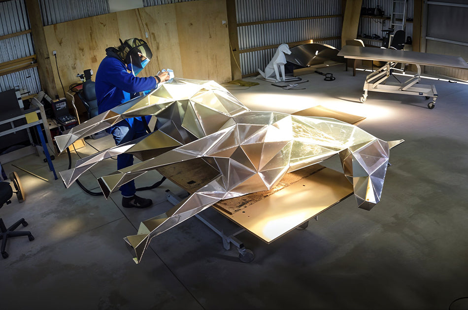 Fabrication de Sculptures sur Mesure en Corten, Résine et Acier Chez Sculpture Maroc