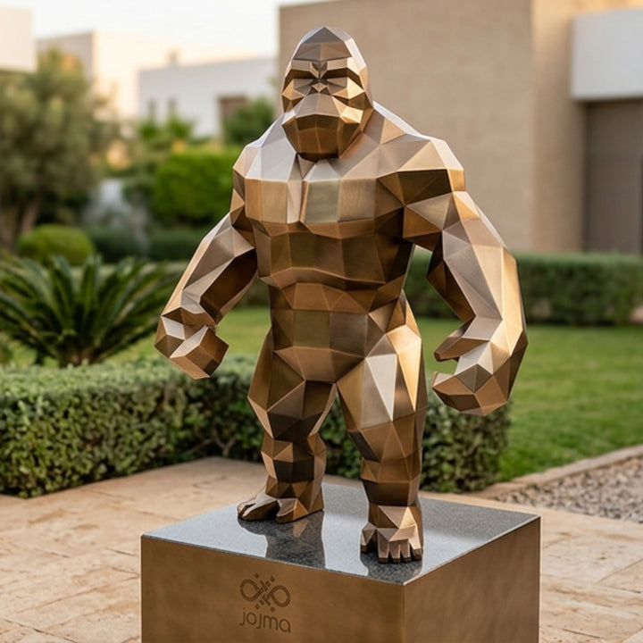 Statue Géométrique de Gorille - Sculpture Origami