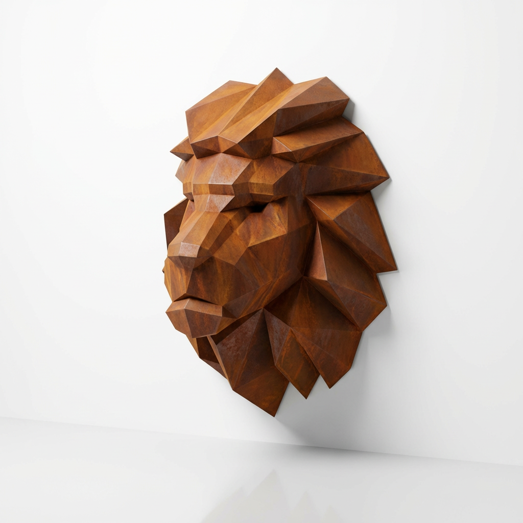 Lion Head Polygone - Sculpture Origami