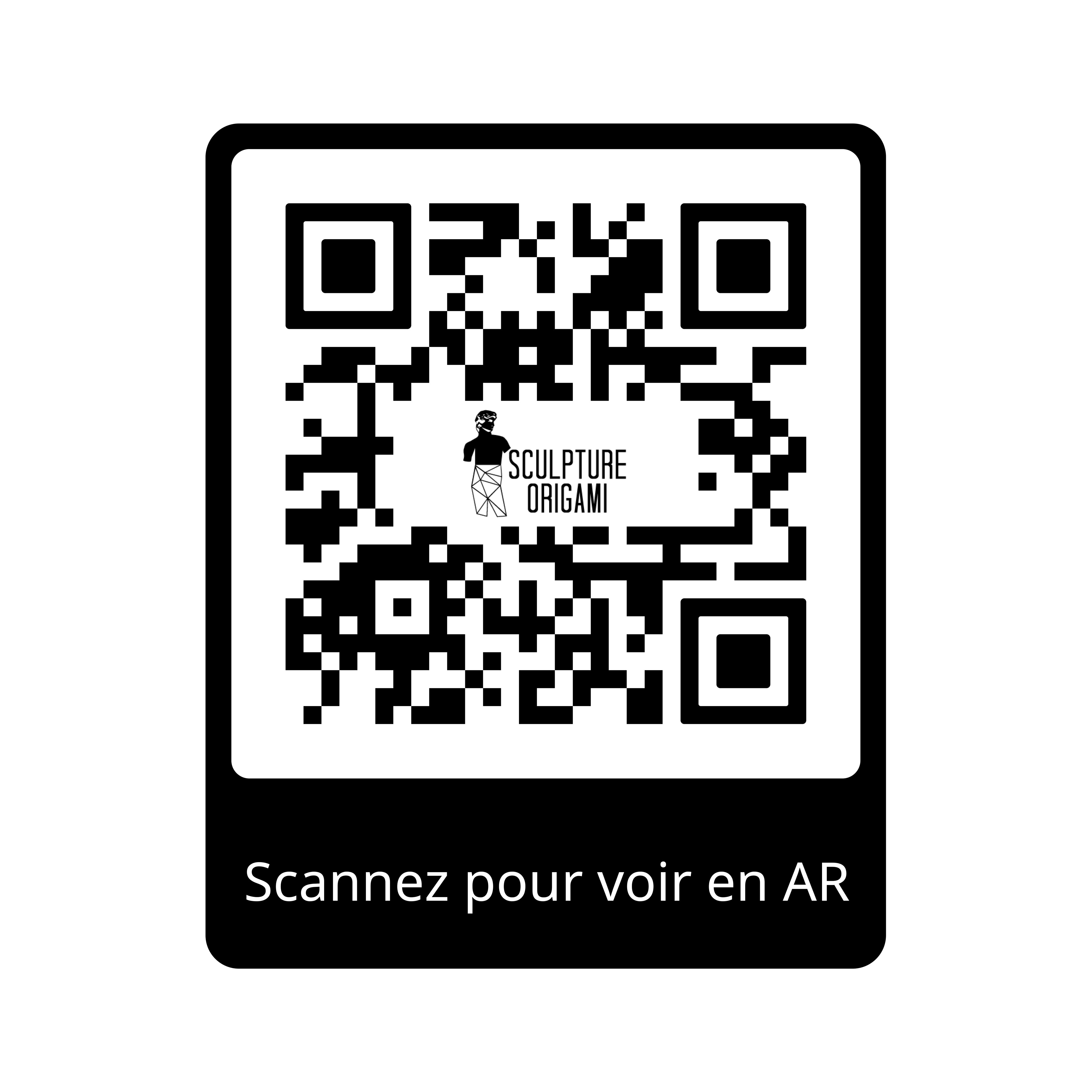 Loup Origami – Sculpture Polygone en Métal - Sculpture Origami