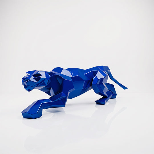 Sculpture Leopard Origami Facette - Sculpture Origami