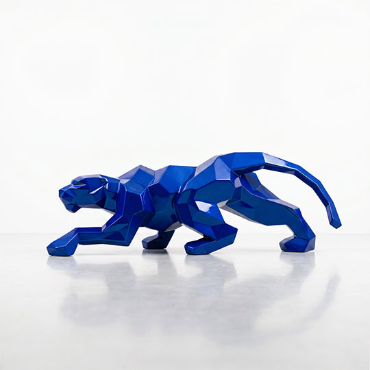 Sculpture Leopard Origami Facette - Sculpture Origami