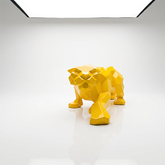 Sculpture Leopard Origami Facette - Sculpture Origami