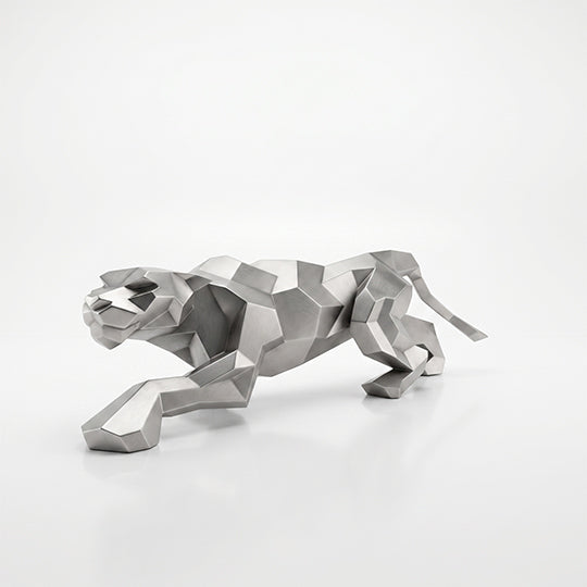 Sculpture Leopard Origami Facette - Sculpture Origami
