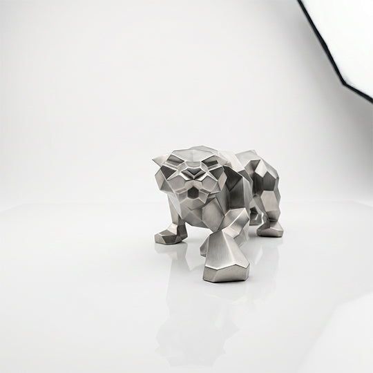 Sculpture Leopard Origami Facette - Sculpture Origami