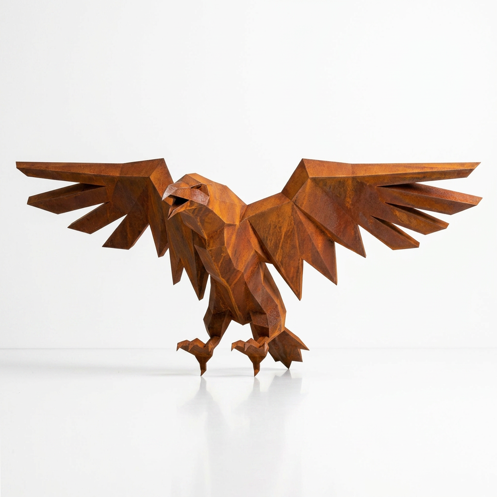Sculpture Aigle Impérial Facetté - Sculpture Origami