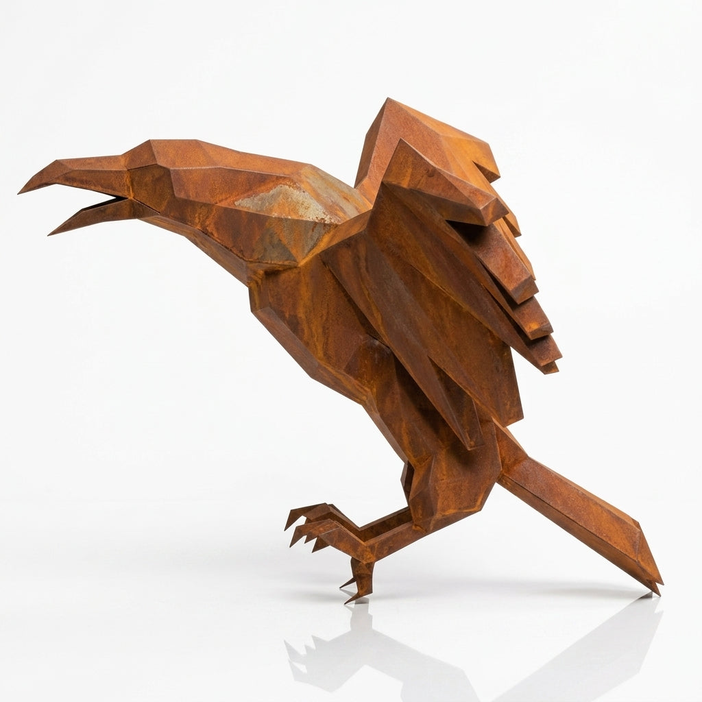 Sculpture Aigle Impérial Facetté - Sculpture Origami