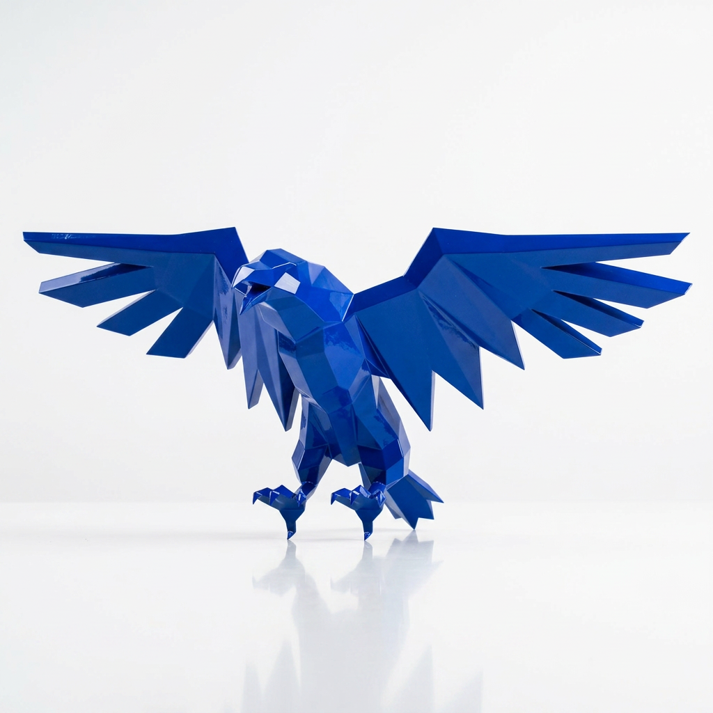 Sculpture Aigle Impérial Facetté - Sculpture Origami