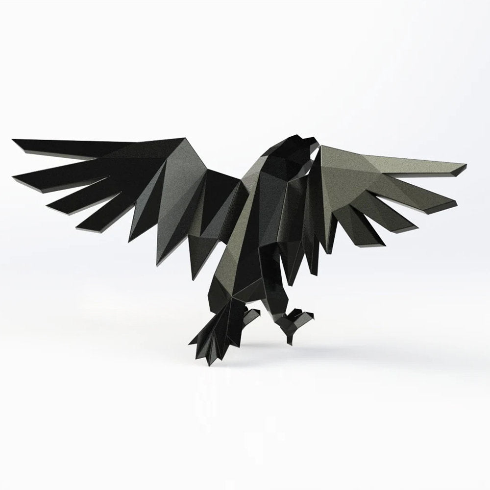 Sculpture Aigle Impérial Facetté - Sculpture Origami