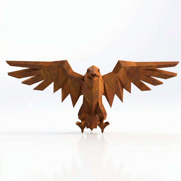 Sculpture Aigle Impérial Facetté - Sculpture Origami