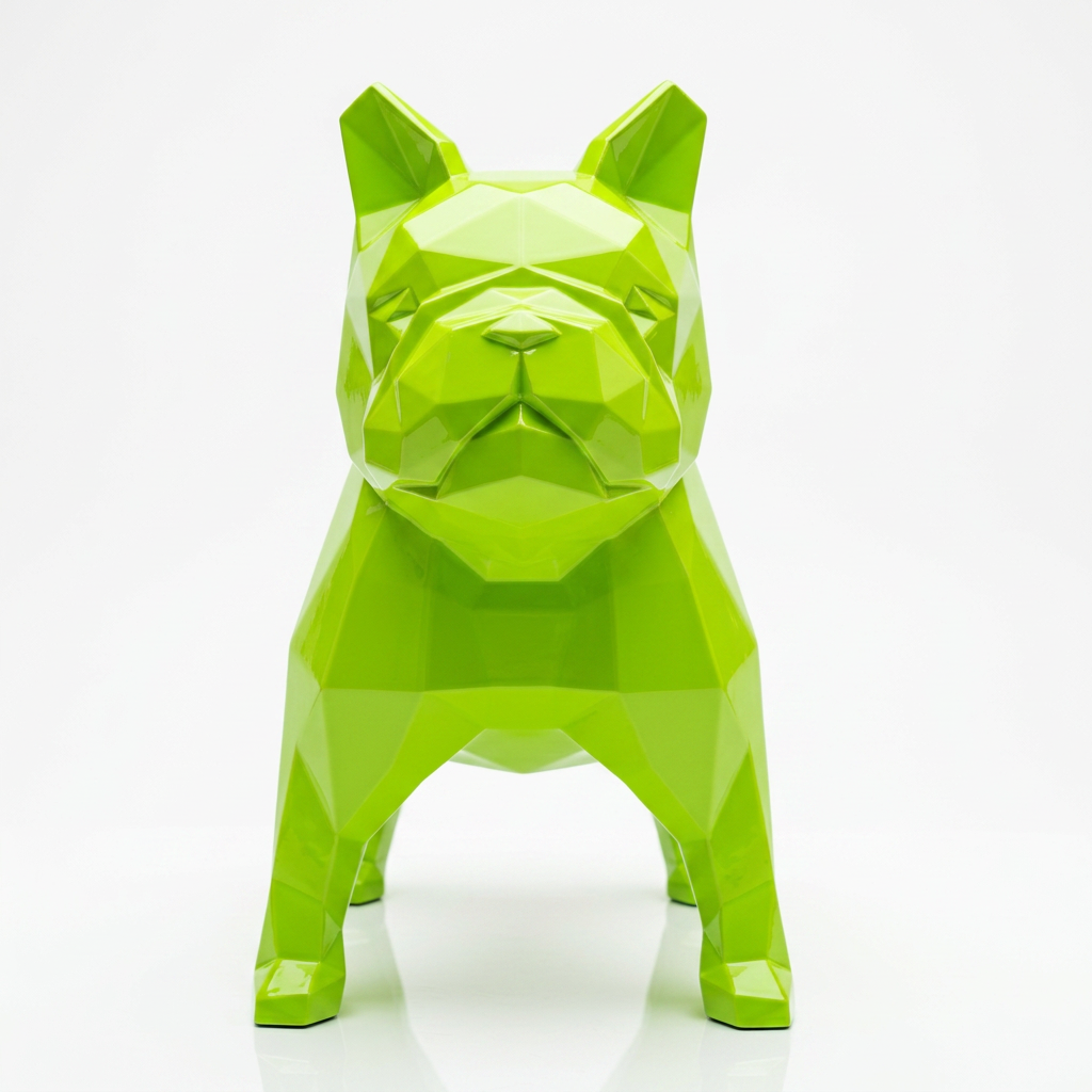 Grande Sculpture Bulldog Origami - Sculpture Origami