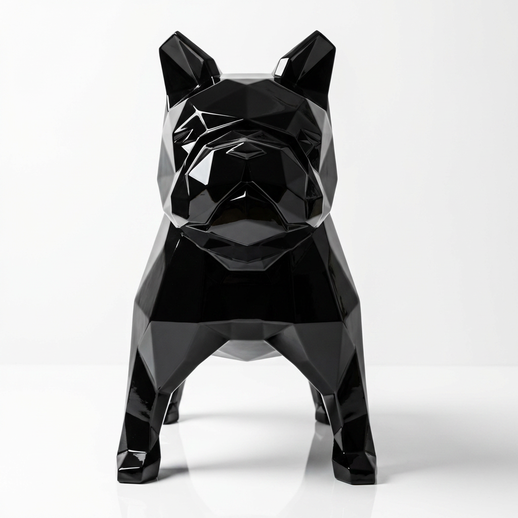 Grande Sculpture Bulldog Origami - Sculpture Origami