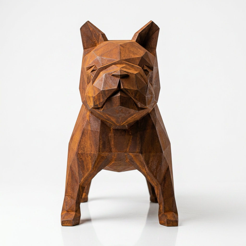 Grande Sculpture Bulldog Origami - Sculpture Origami