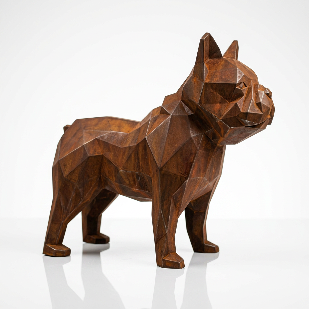 Grande Sculpture Bulldog Origami - Sculpture Origami