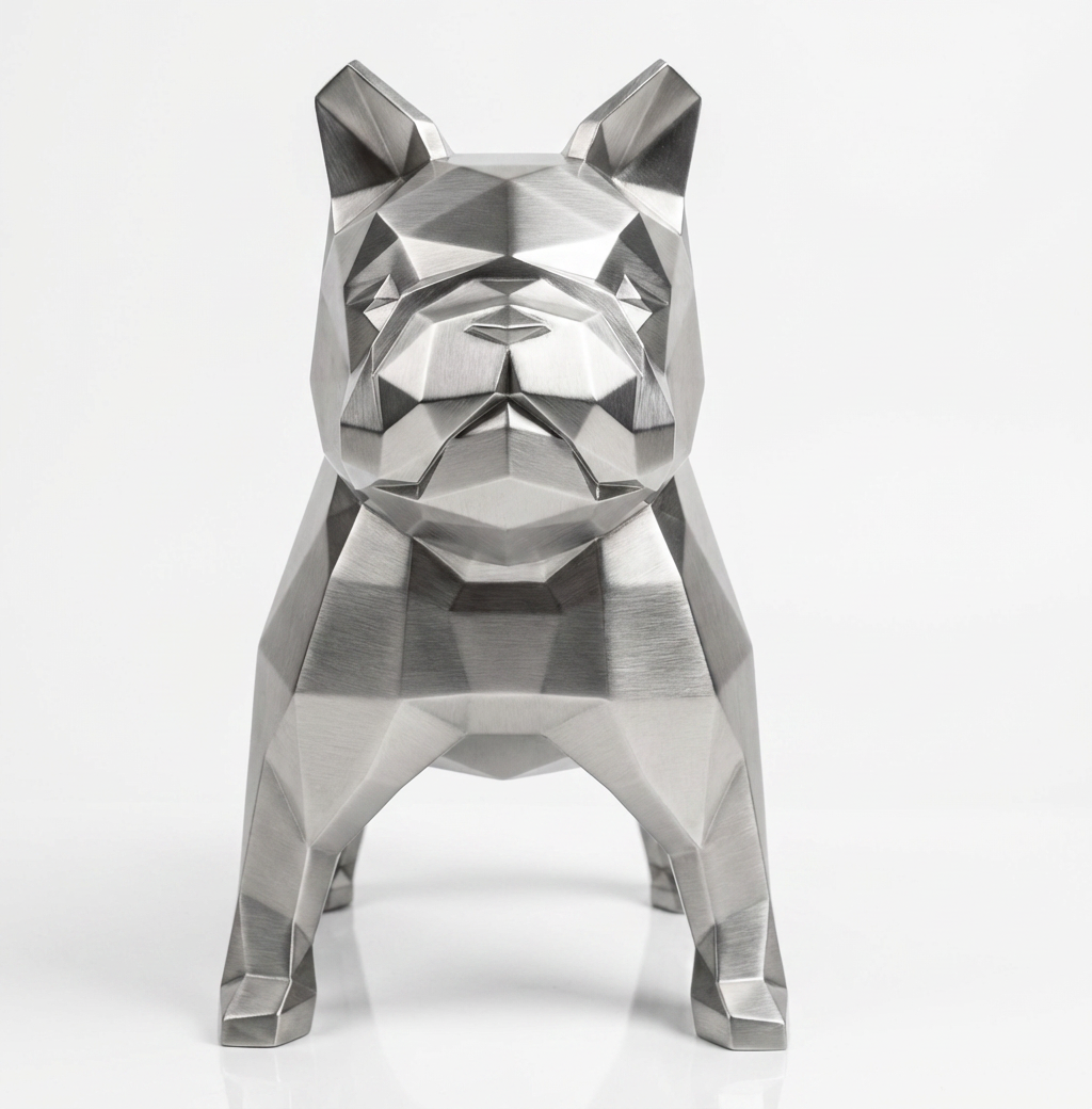 Grande Sculpture Bulldog Origami - Sculpture Origami