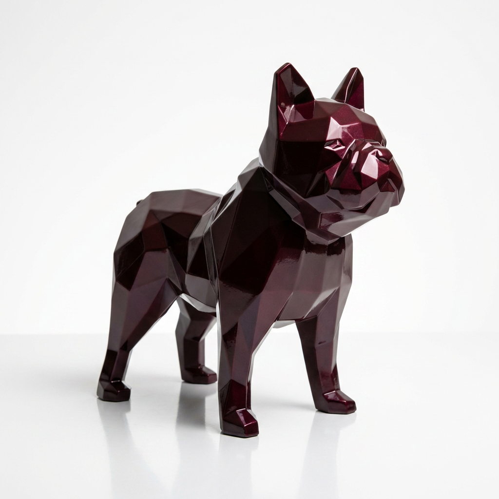 Grande Sculpture Bulldog Origami - Sculpture Origami