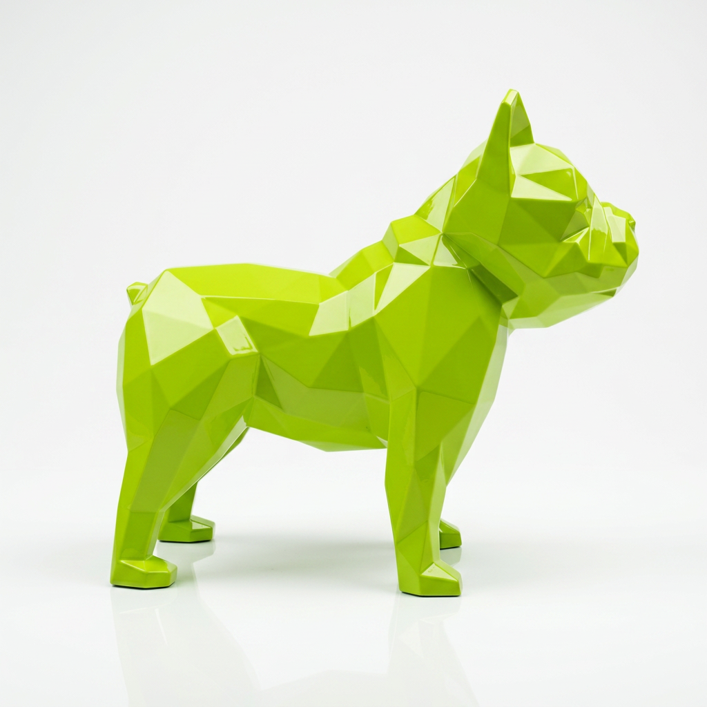 Grande Sculpture Bulldog Origami - Sculpture Origami