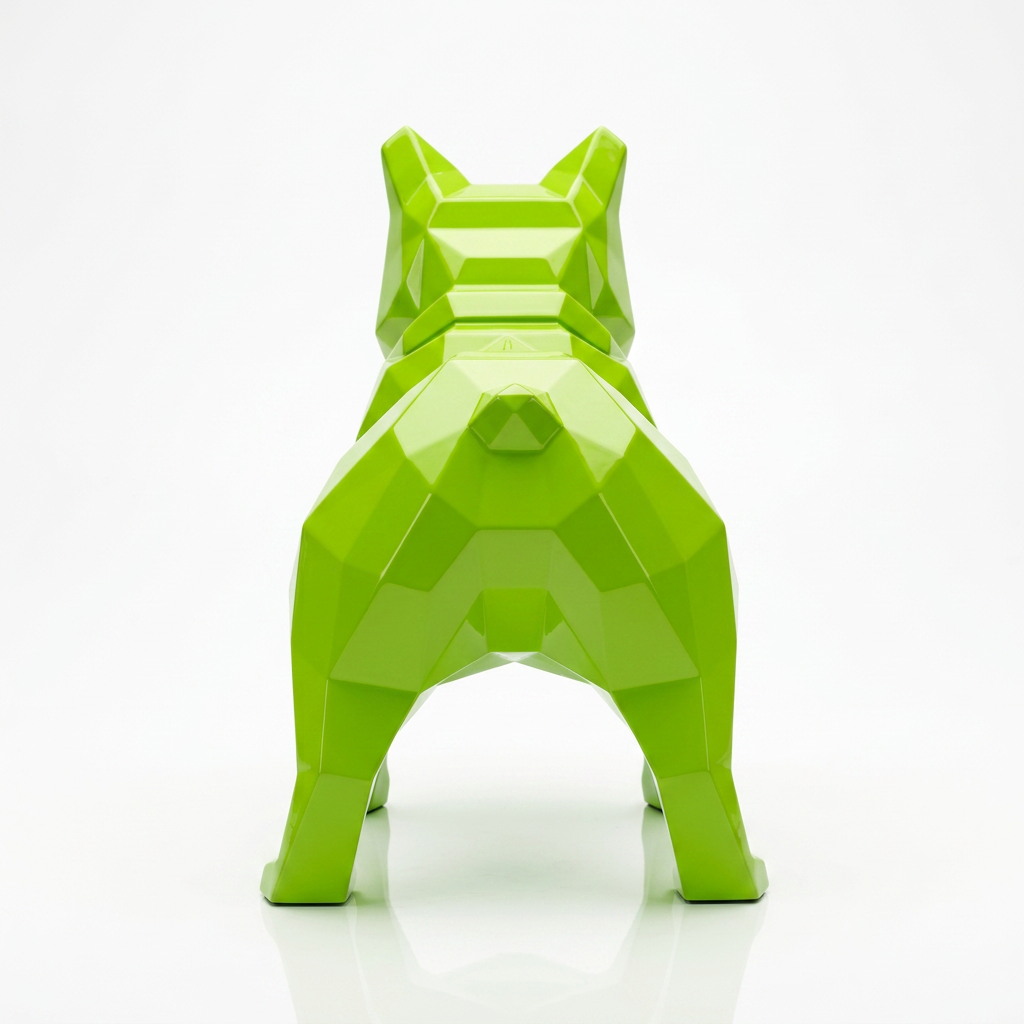 Grande Sculpture Bulldog Origami - Sculpture Origami