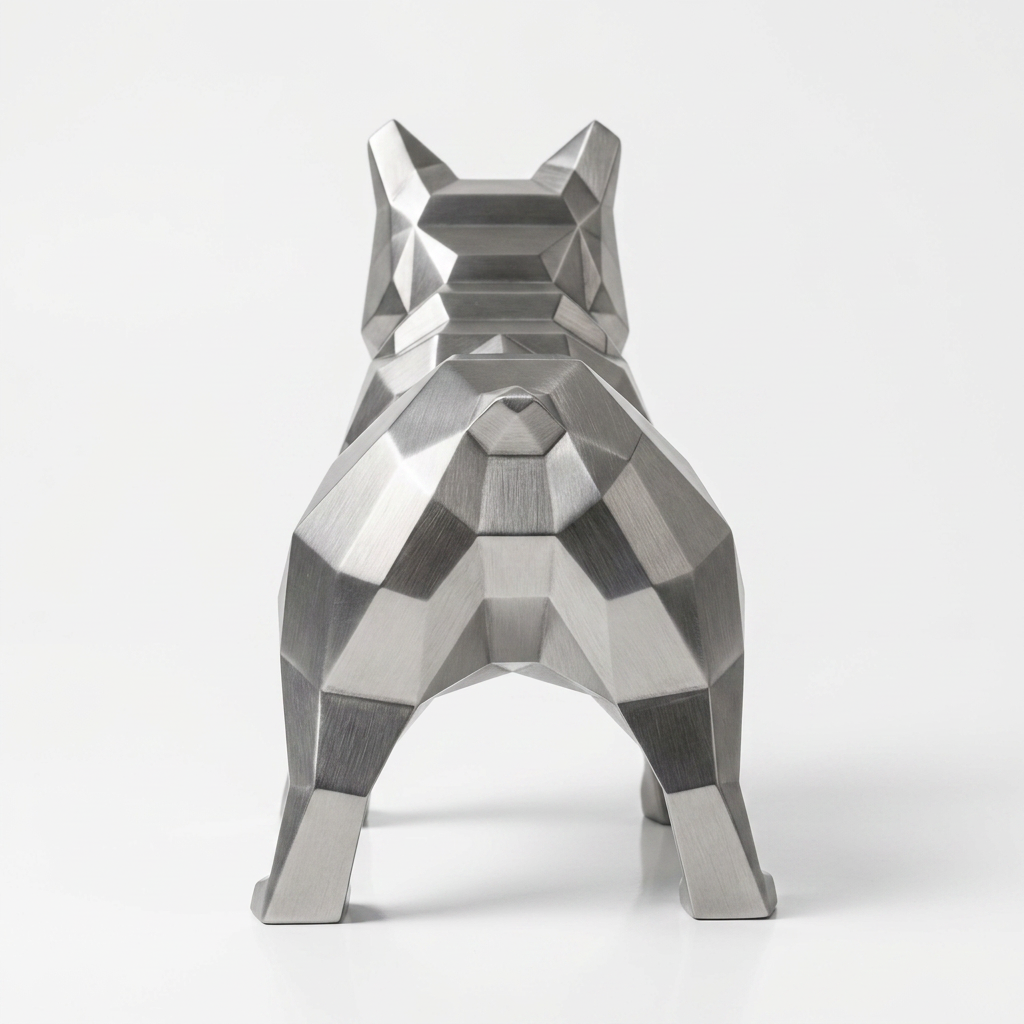 Grande Sculpture Bulldog Origami - Sculpture Origami