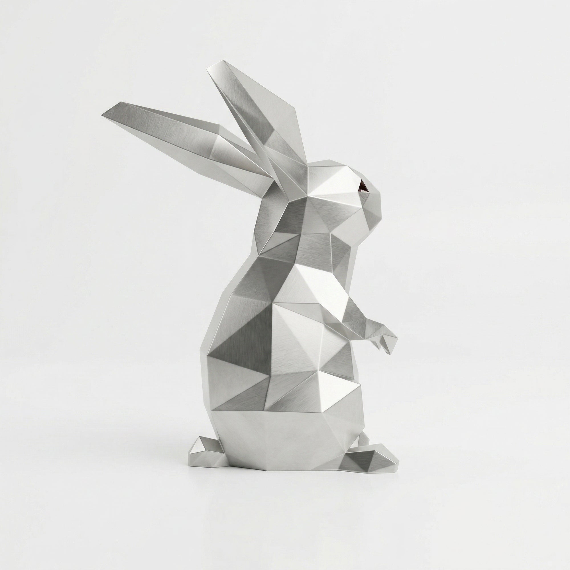 Grande Sculpture Polygone Lapin - Sculpture Origami