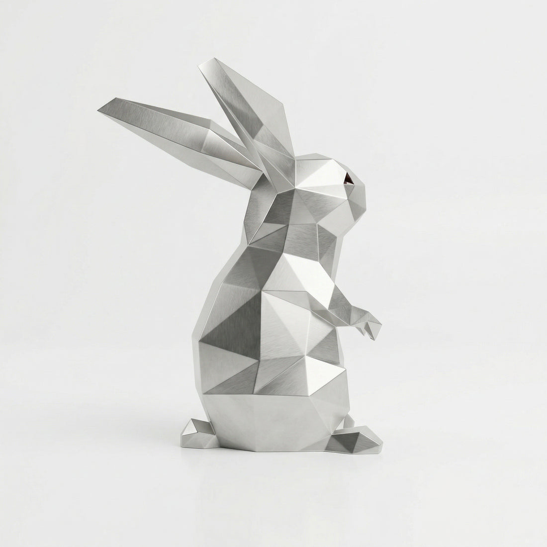 Grande Sculpture Polygone Lapin - Sculpture Origami