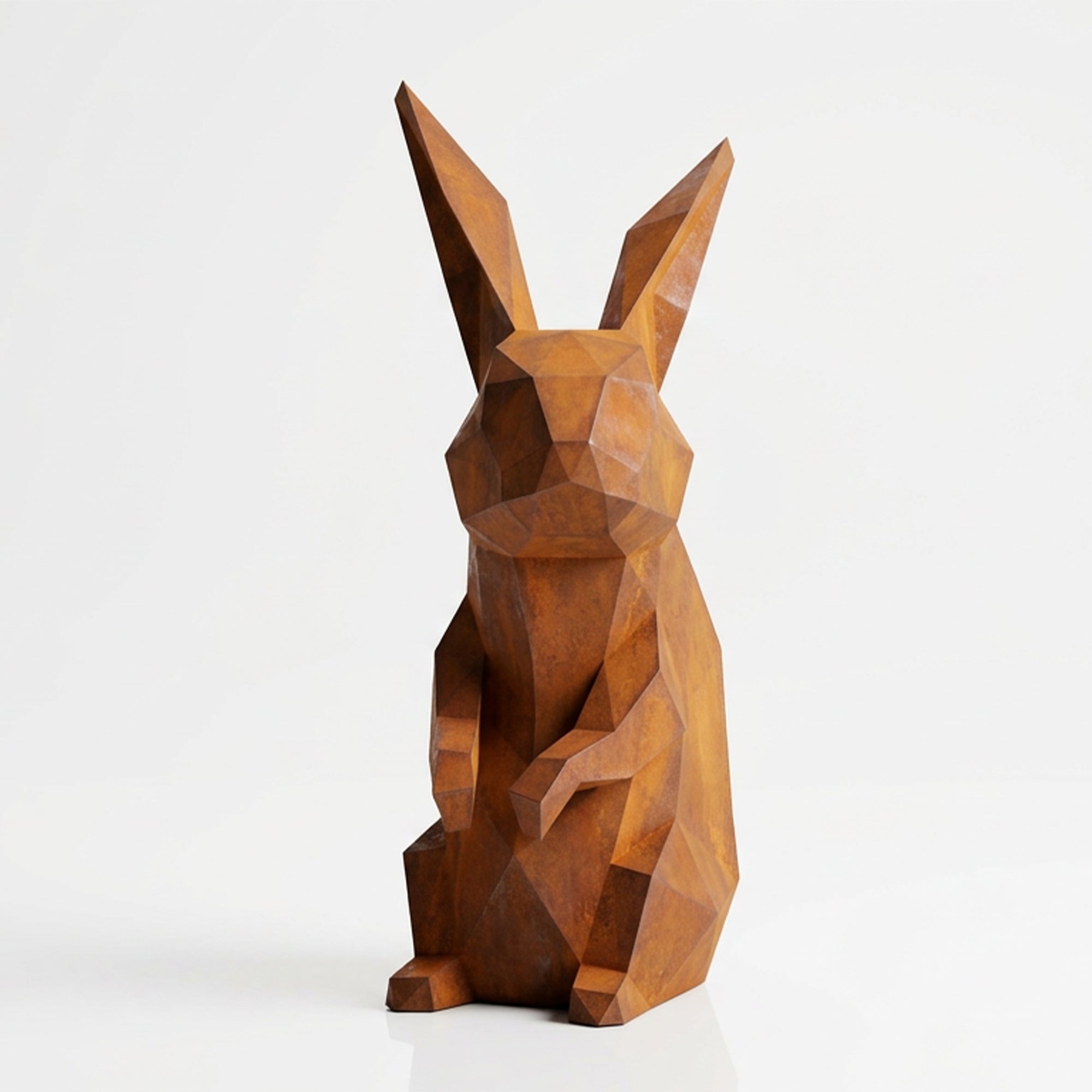 Grande Sculpture Polygone Lapin - Sculpture Origami