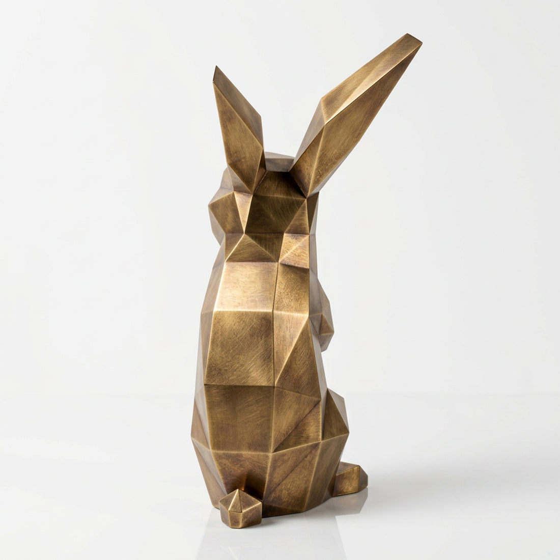 Grande Sculpture Polygone Lapin - Sculpture Origami