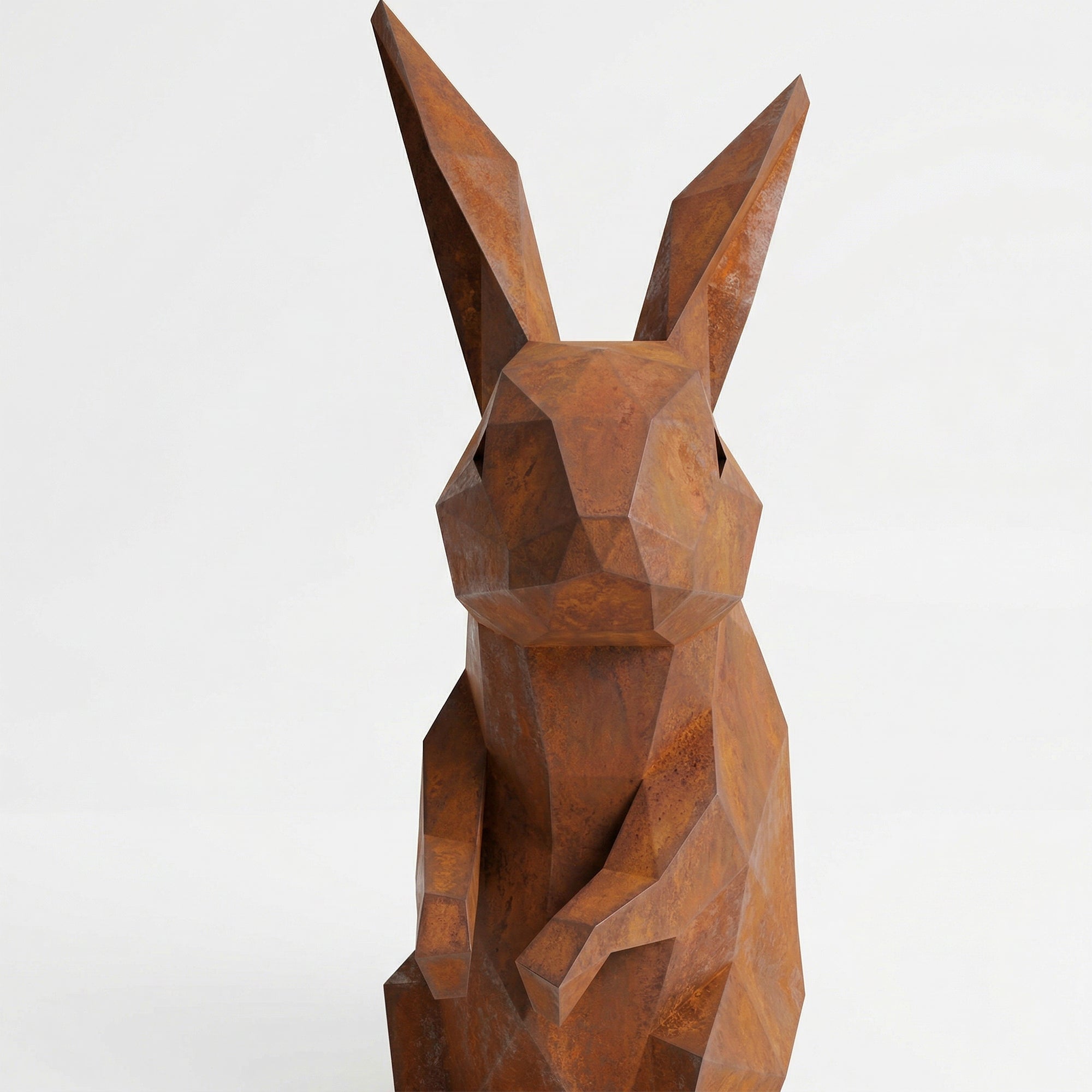 Grande Sculpture Polygone Lapin - Sculpture Origami