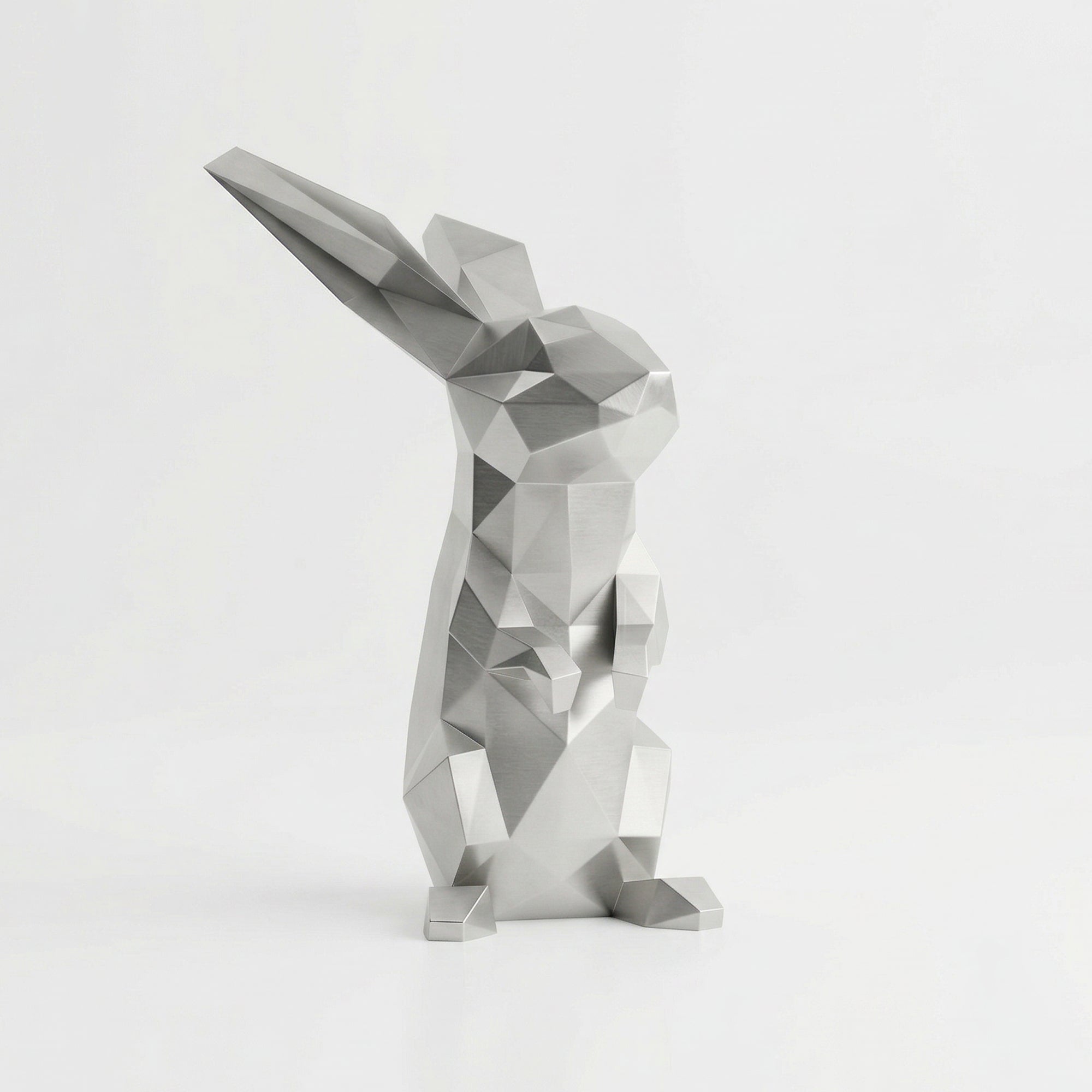 Grande Sculpture Polygone Lapin - Sculpture Origami