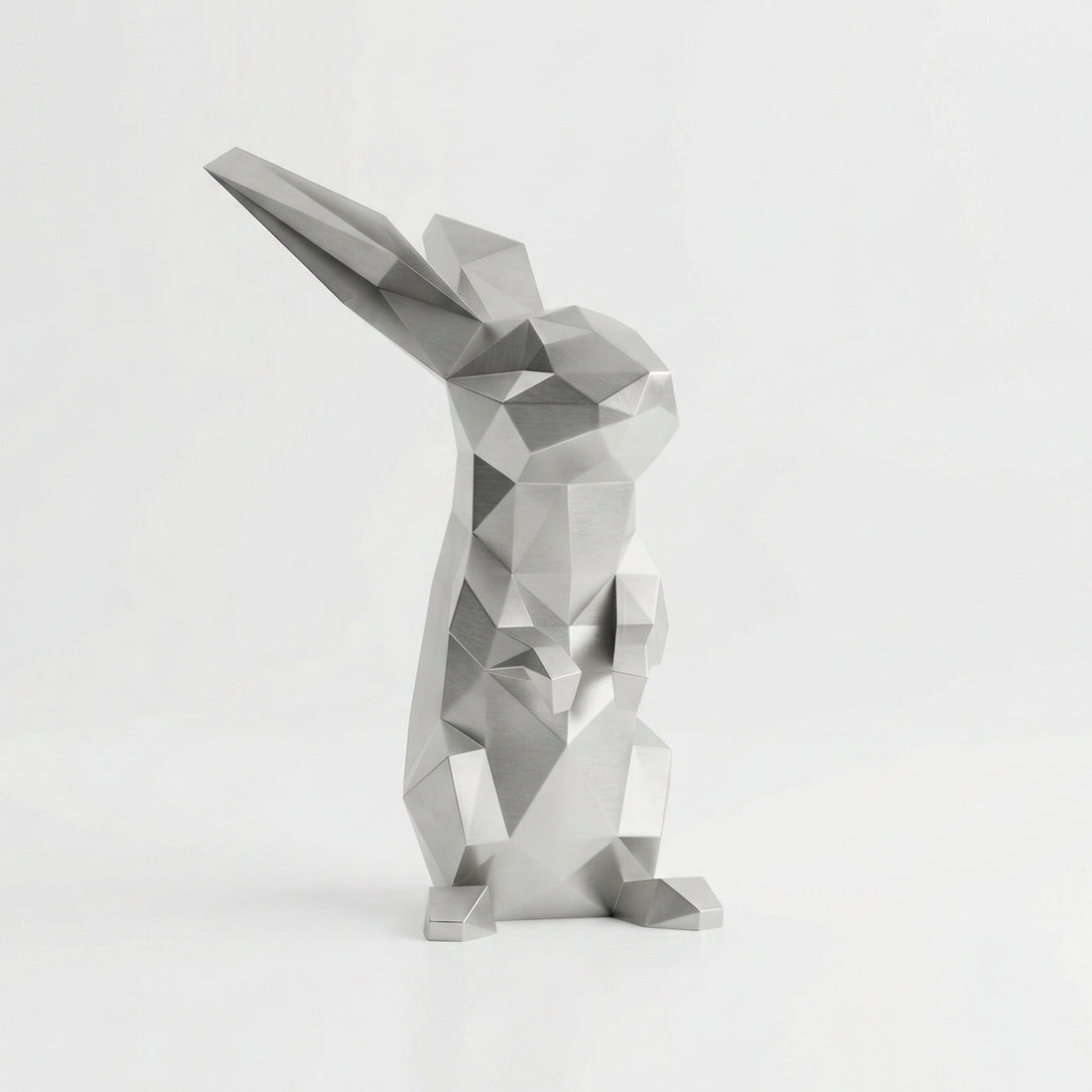 Grande Sculpture Polygone Lapin - Sculpture Origami