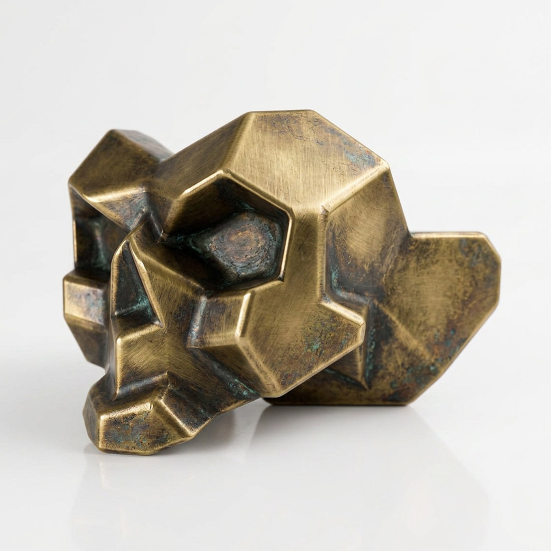 Sculpture Cendrier Crâne Géométrique - Sculpture Origami