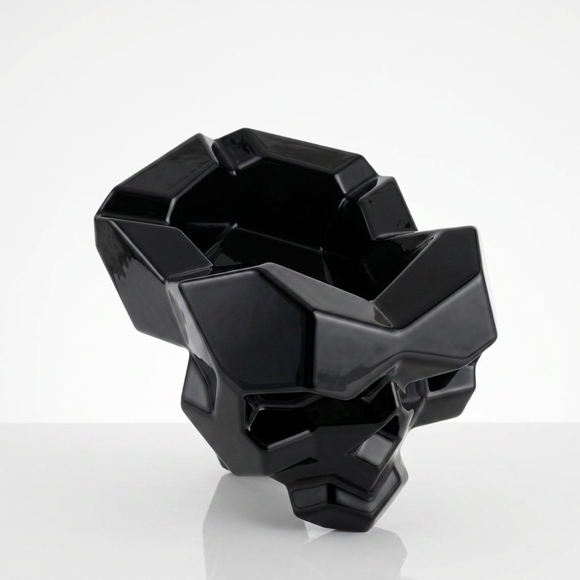 Sculpture Cendrier Crâne Géométrique - Sculpture Origami
