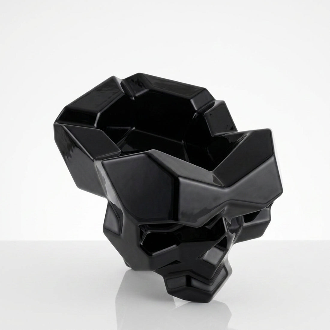 Sculpture Cendrier Crâne Géométrique - Sculpture Origami