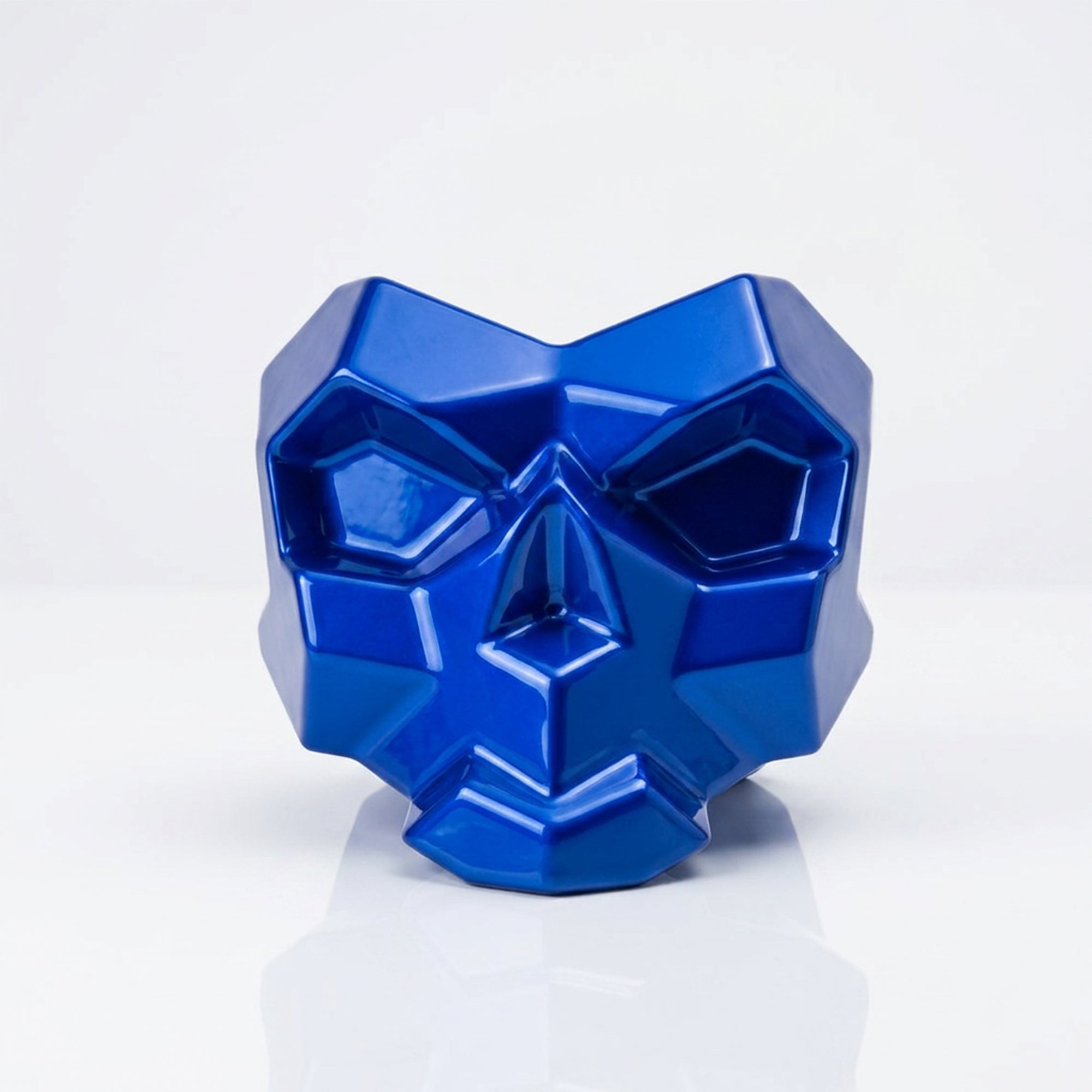 Sculpture Cendrier Crâne Géométrique - Sculpture Origami