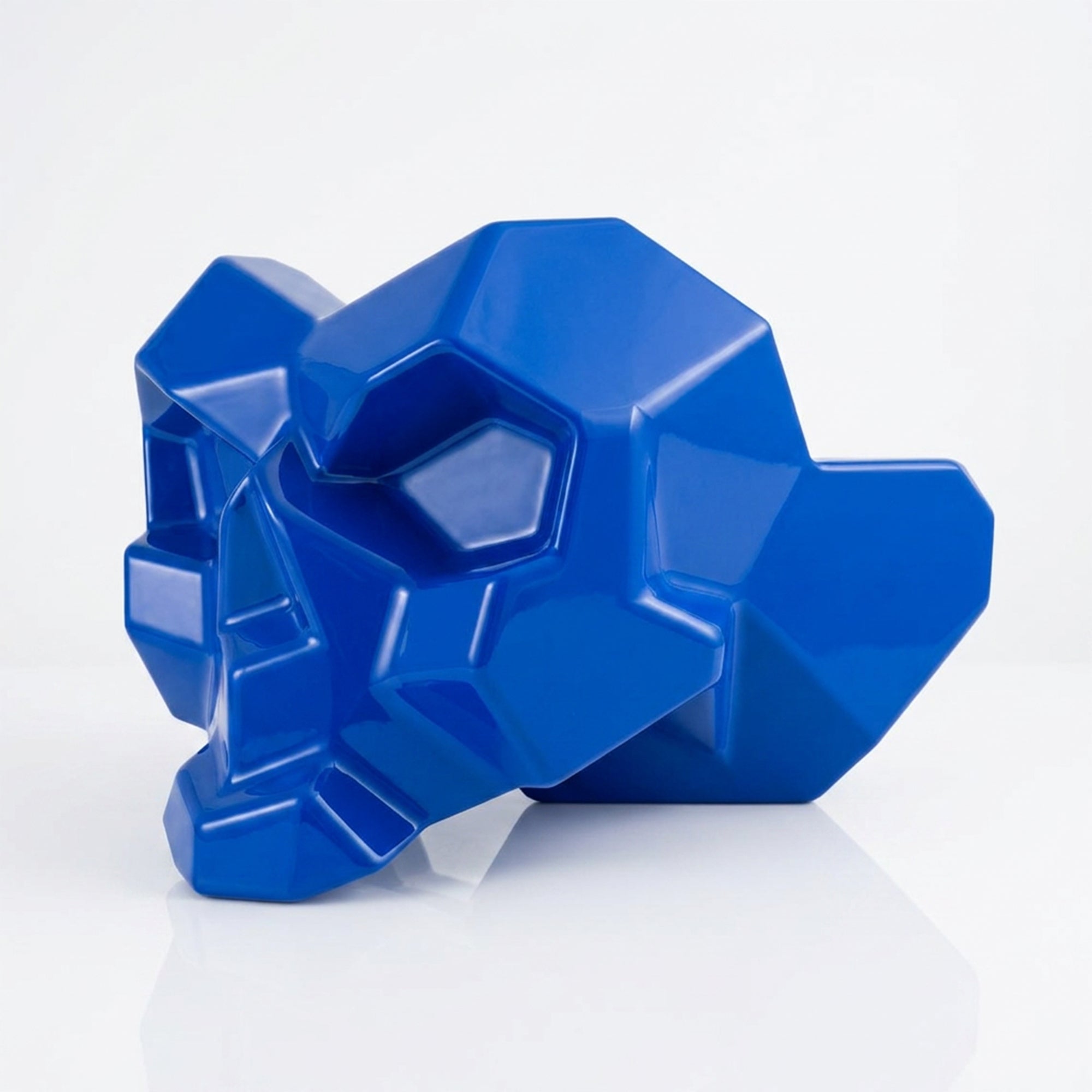 Sculpture Cendrier Crâne Géométrique - Sculpture Origami