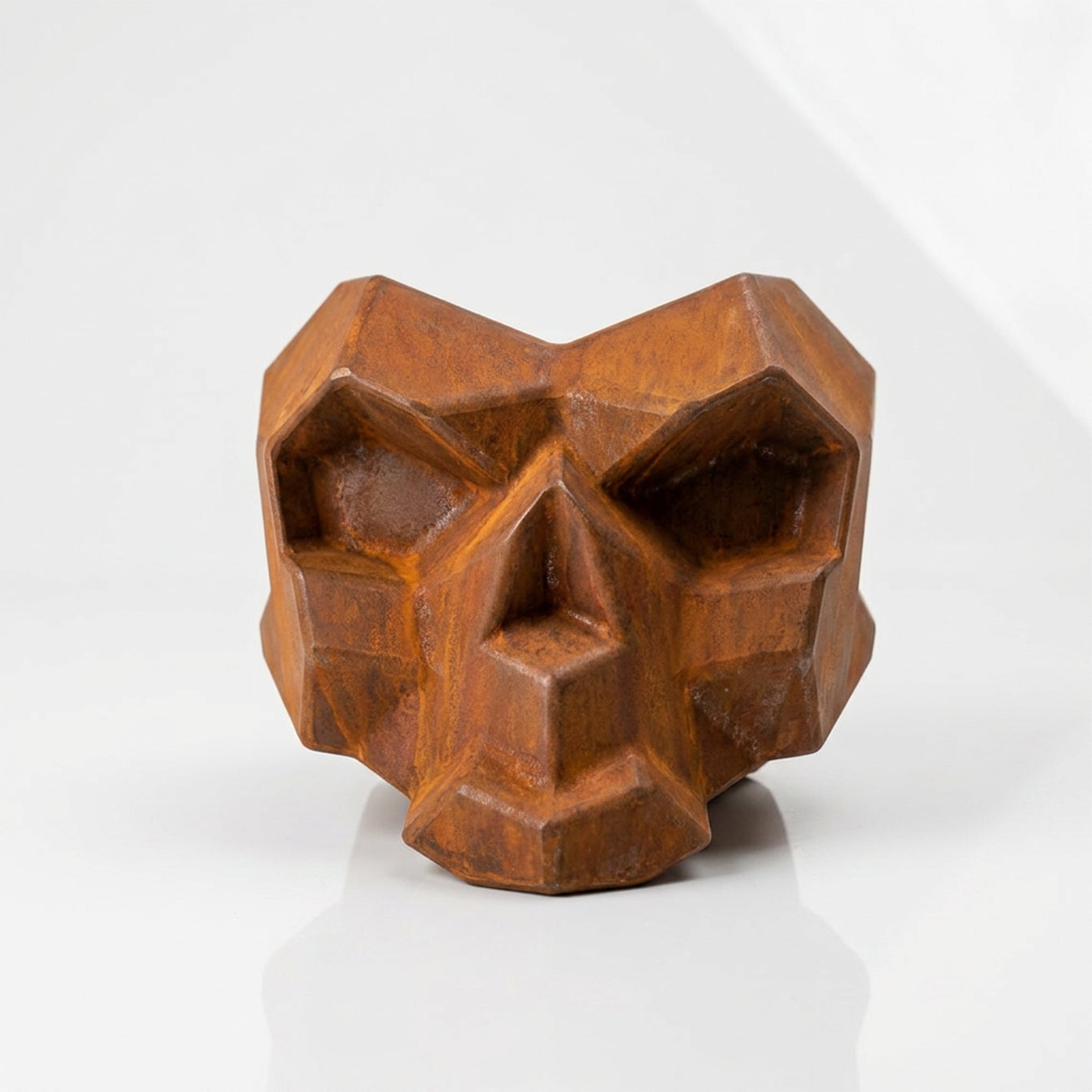 Sculpture Cendrier Crâne Géométrique - Sculpture Origami