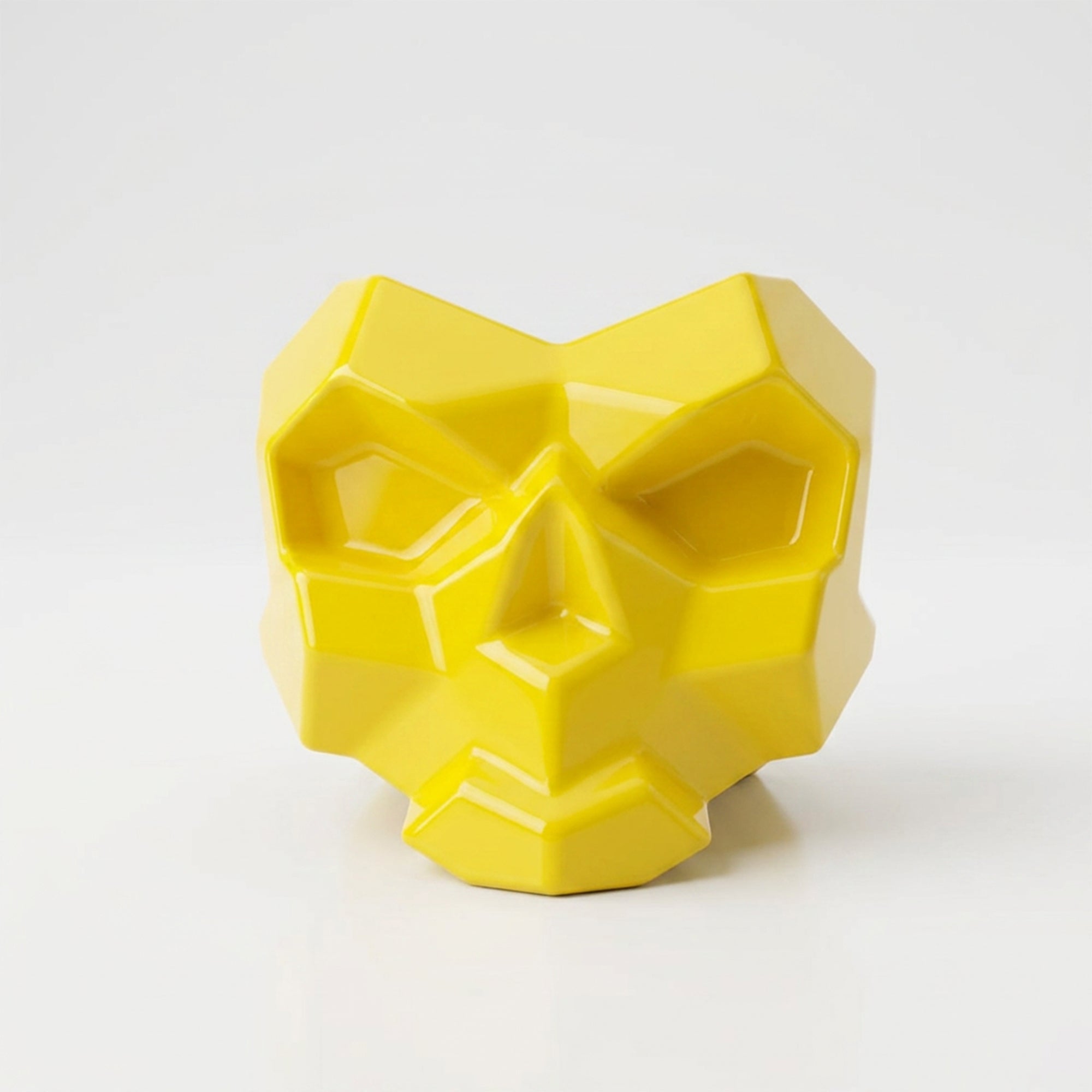 Sculpture Cendrier Crâne Géométrique - Sculpture Origami