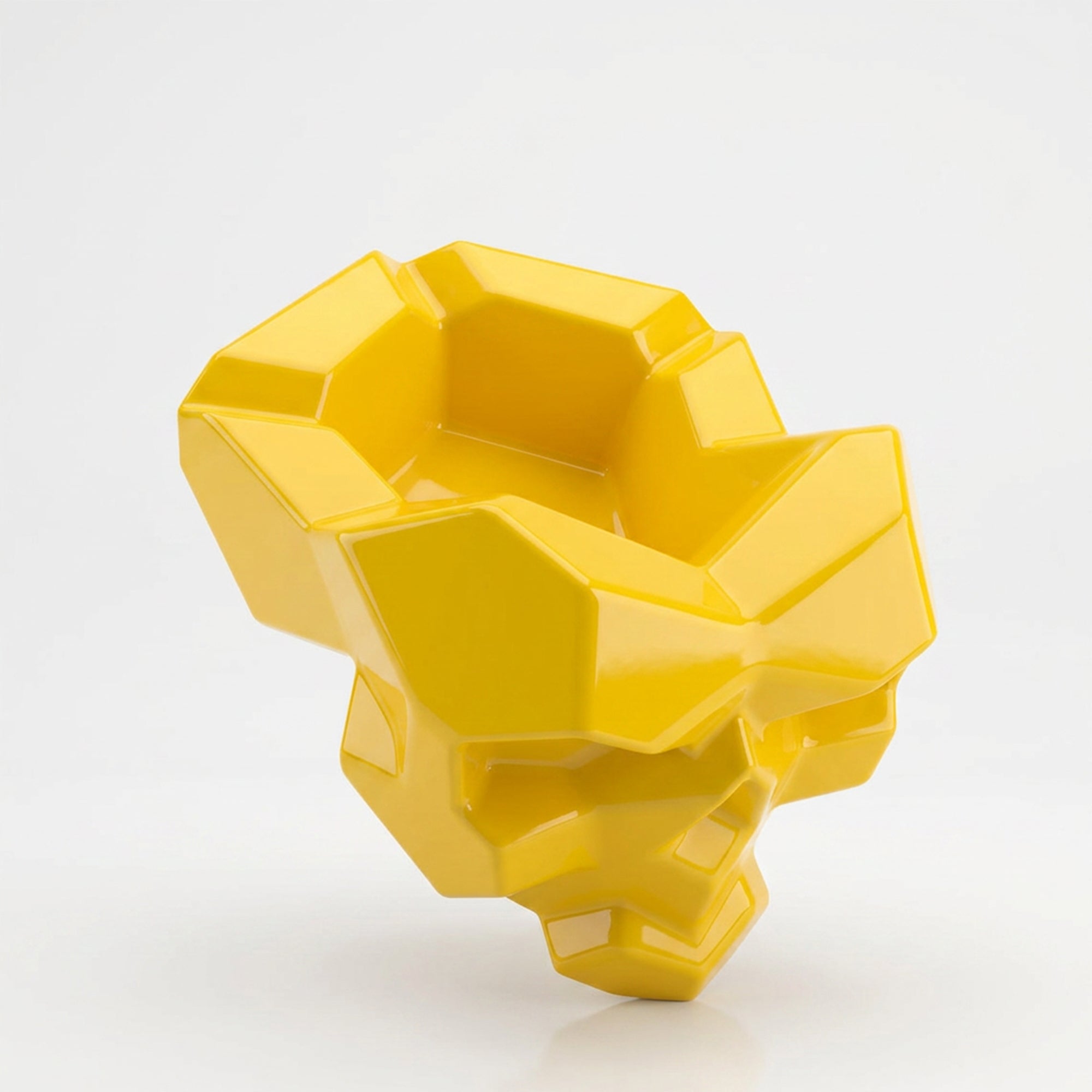 Sculpture Cendrier Crâne Géométrique - Sculpture Origami