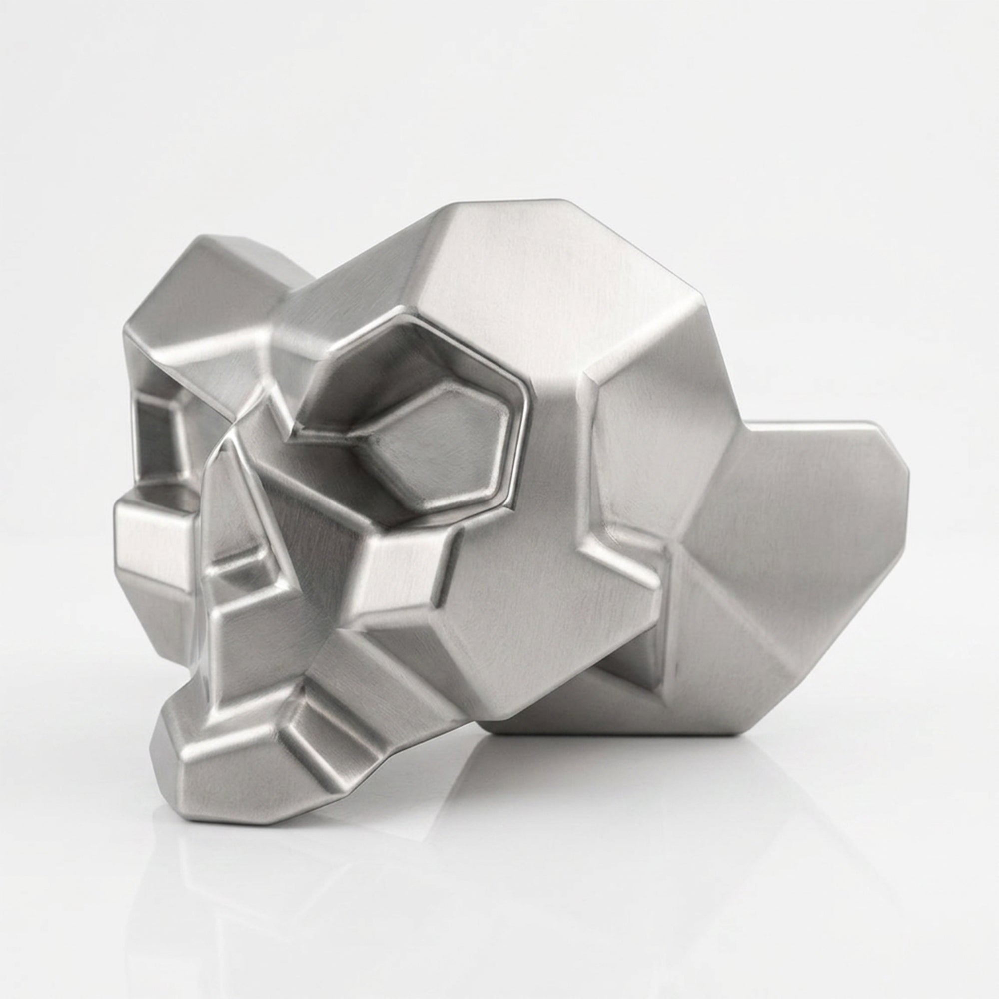 Sculpture Cendrier Crâne Géométrique - Sculpture Origami