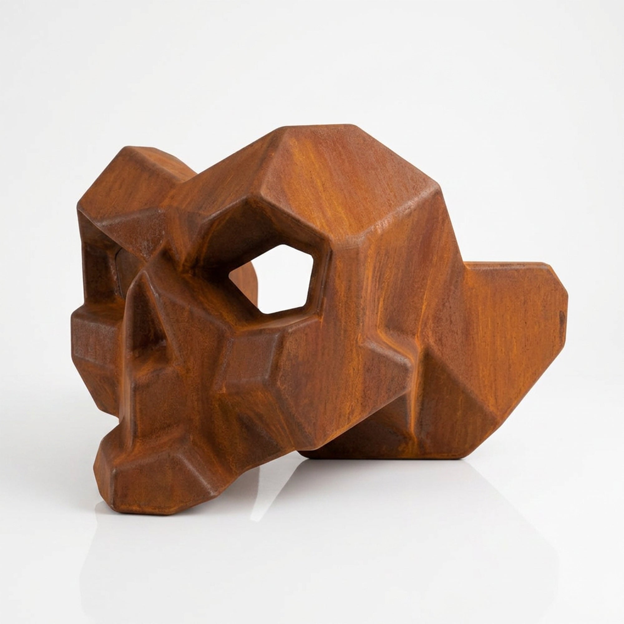 Sculpture Cendrier Crâne Géométrique - Sculpture Origami