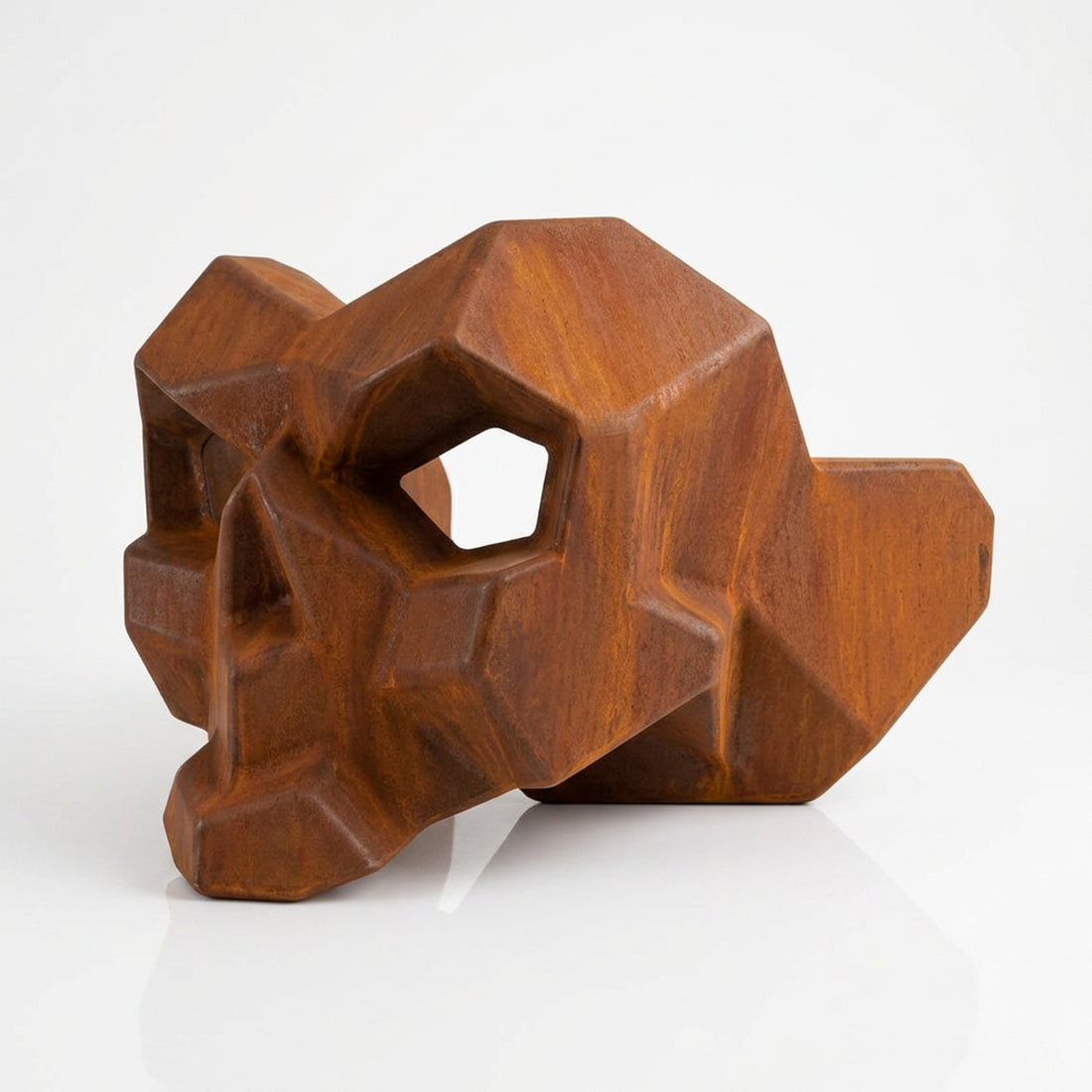 Sculpture Cendrier Crâne Géométrique - Sculpture Origami
