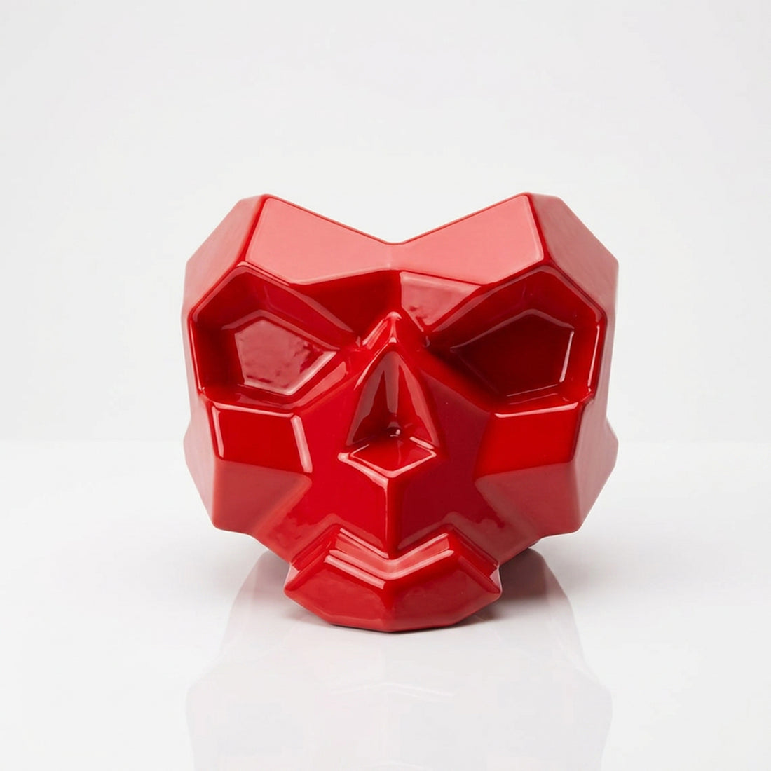 Sculpture Cendrier Crâne Géométrique - Sculpture Origami