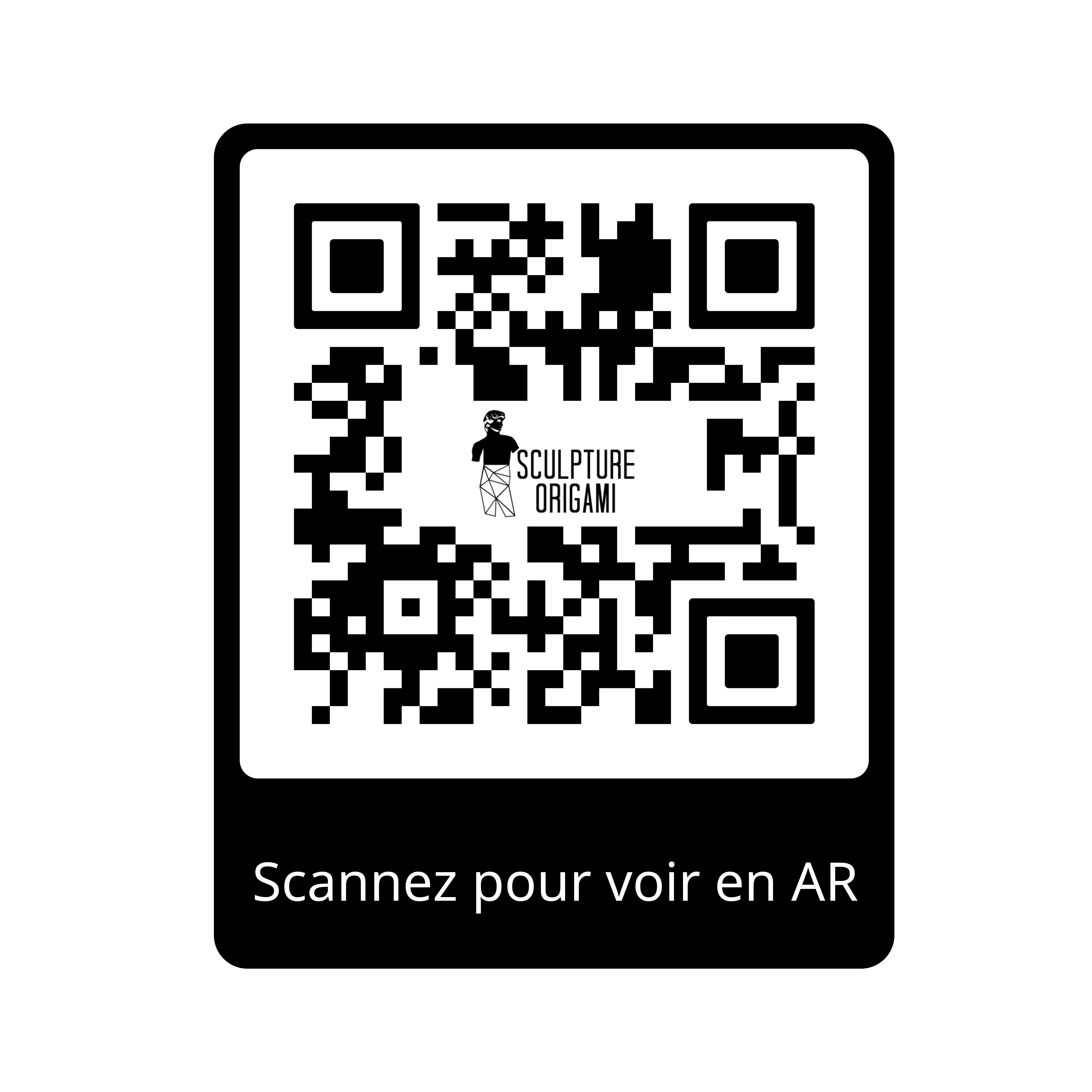 Sculpture Cheval Style Origami Polygone - Sculpture Origami