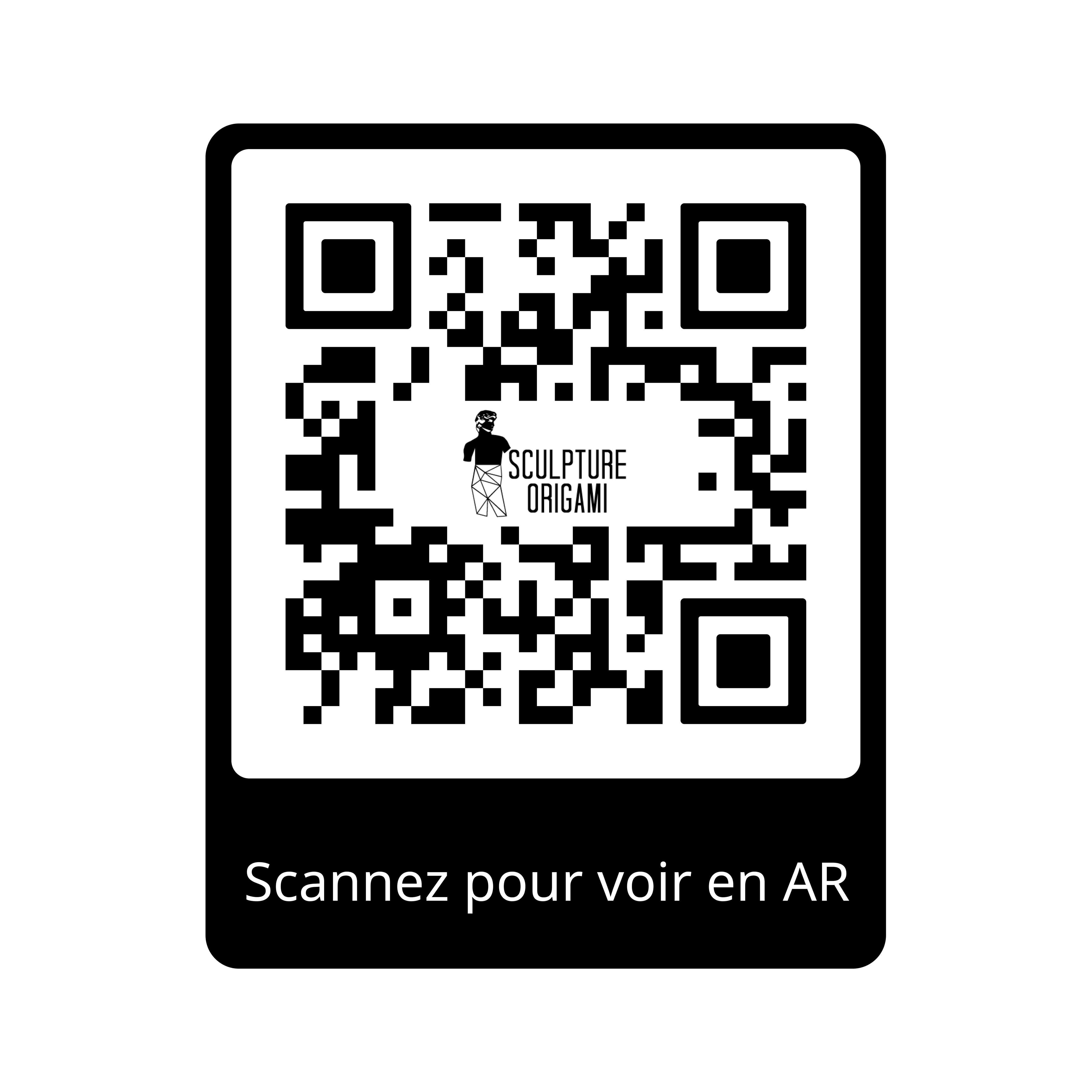 Sculpture Contemporaine Flamant Rose en Corten - Sculpture Origami