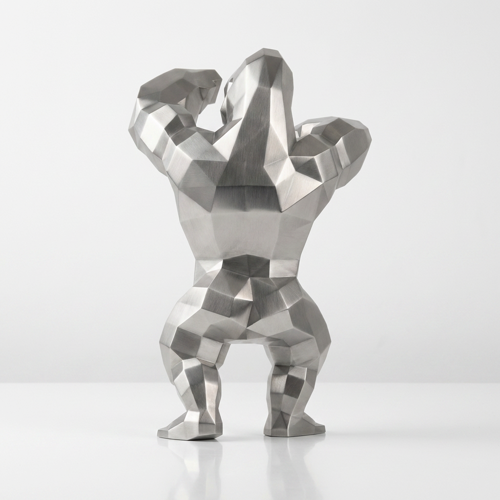 Sculpture Gorille Debout Facettée - Sculpture Origami