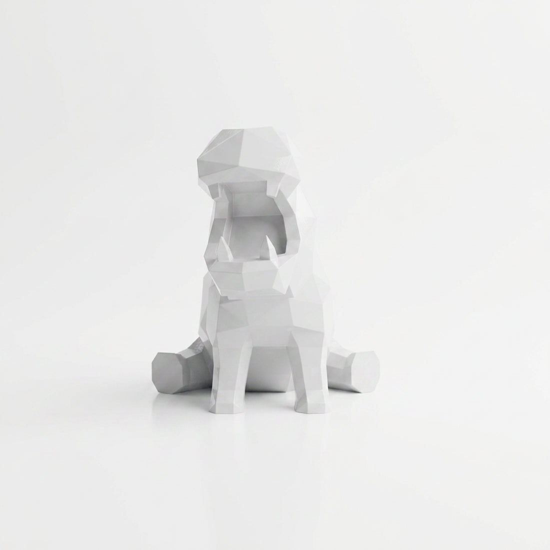 Petite Sculpture d’Hippo Géométrique en Résine - Sculpture Origami
