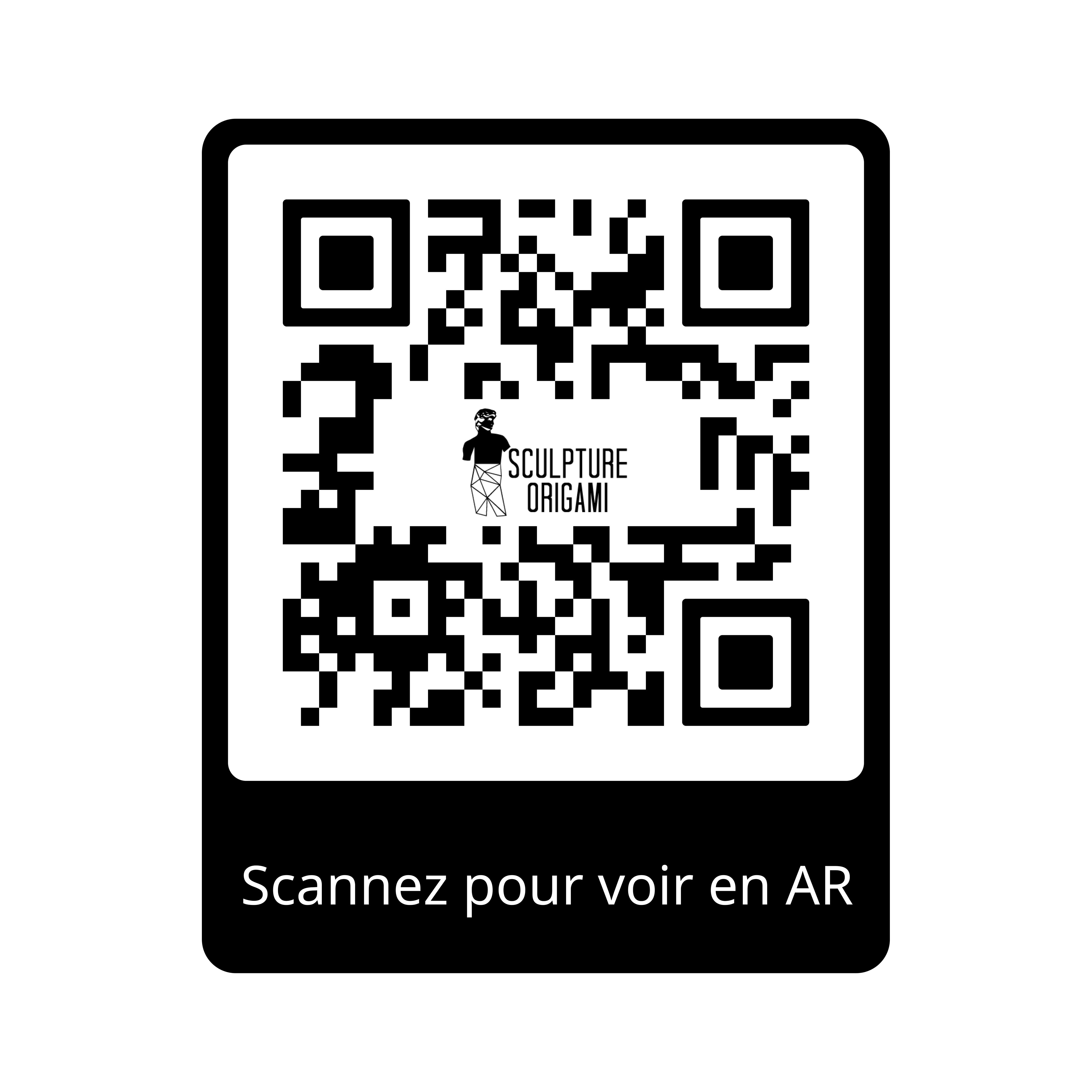 Sculpture Libération - Femme Dansante Style Origami - Sculpture Origami