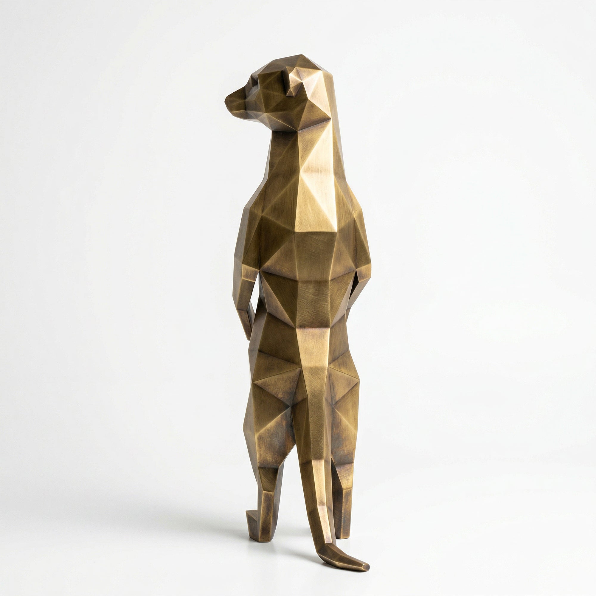 Meerkat Polygone Sculpture Grande - Sculpture Origami
