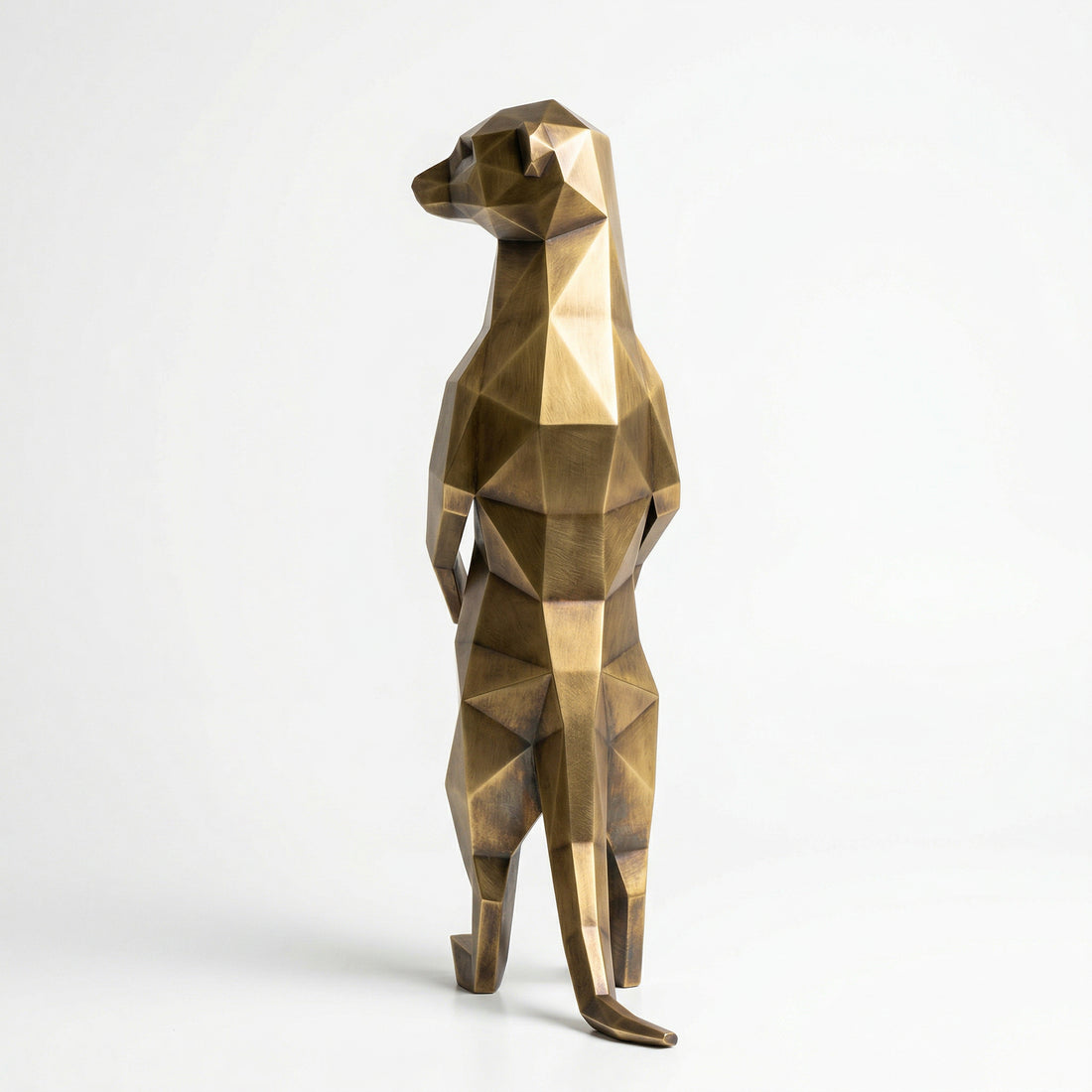 Meerkat Polygone Sculpture Grande - Sculpture Origami
