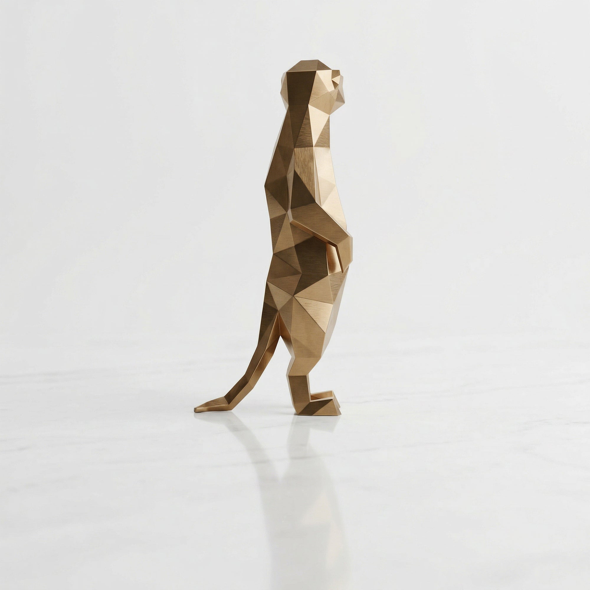 Meerkat Polygone Sculpture Grande - Sculpture Origami